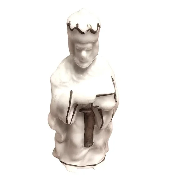 NWOT Nativity Set Joseph Mary Jesus Wise Men‎ Ceramic Gold Trim Christmas Decor - Picture 6 of 9